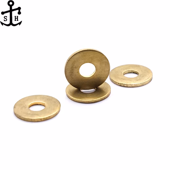 Good Quality Motorcycle Parts OEM Fasteners DIN 9021 M3 to M20 Brass Large Plain Washers - Product Grade a Made in China