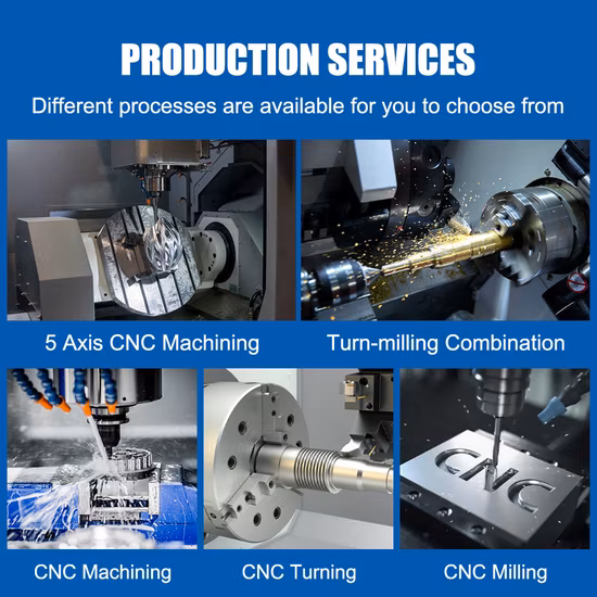 Fresatura personalizzata Tornio per lavorazione di ottone Servizio di precisione in alluminio Parti CNC Servizio di lavorazione CNC